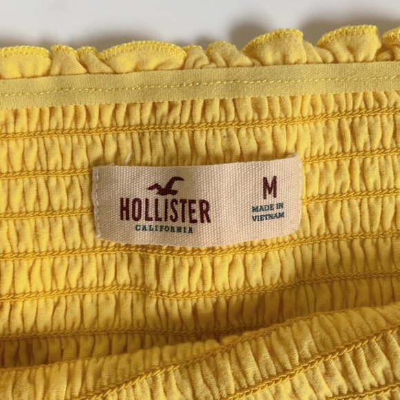 HOLLISTER SMOCKED CROPPED TUBE TOP - Picture 4 of 4